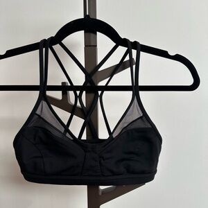 Lululemon Women's Black Strappy Sports Bra